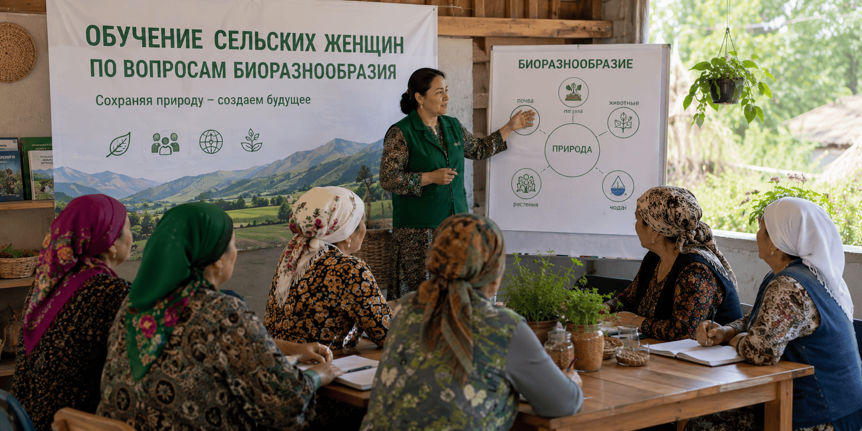 Омӯзиши занони деҳот оид ба гуногунии биологӣ